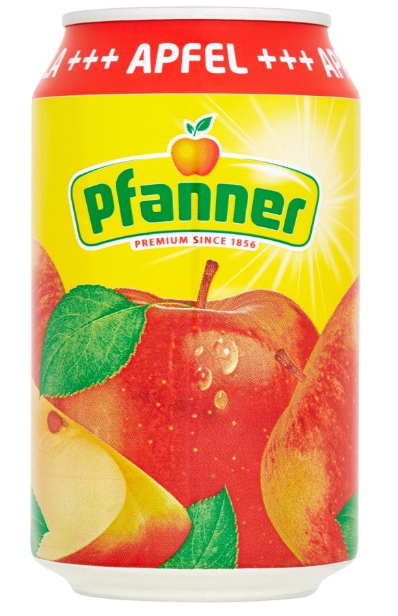 Pfanner jablečný nektar 50% 0,33l - plech