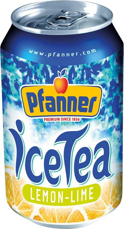 Pfanner ledový čaj citron+limeta 0,33l - plech