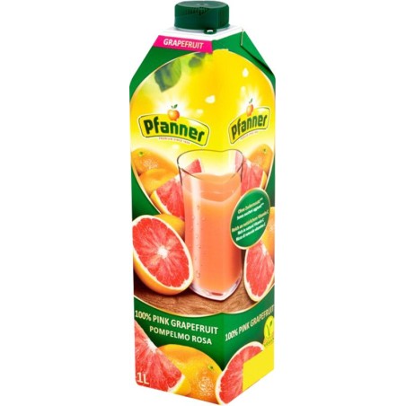 Pfanner Růžový grapefruit 100% 1l
