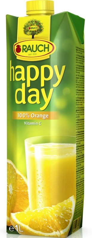 Rauch Happy Day pomeranč 100% 1l