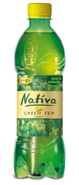Rauch NATIVA zelený čaj s citronem 0,5l - PET