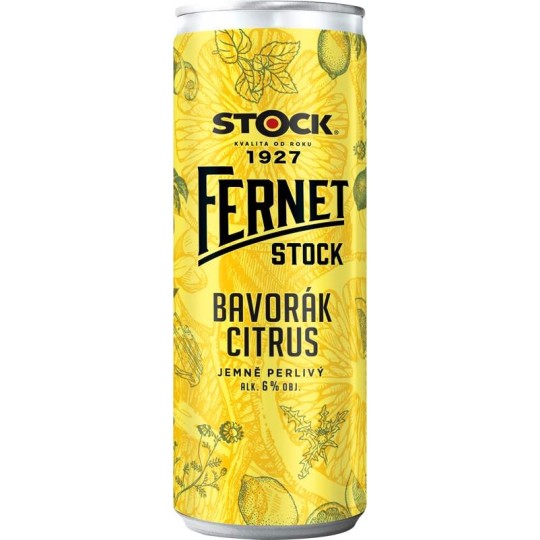 Fernet Stock Bavorák Citrus 0,25l - plech