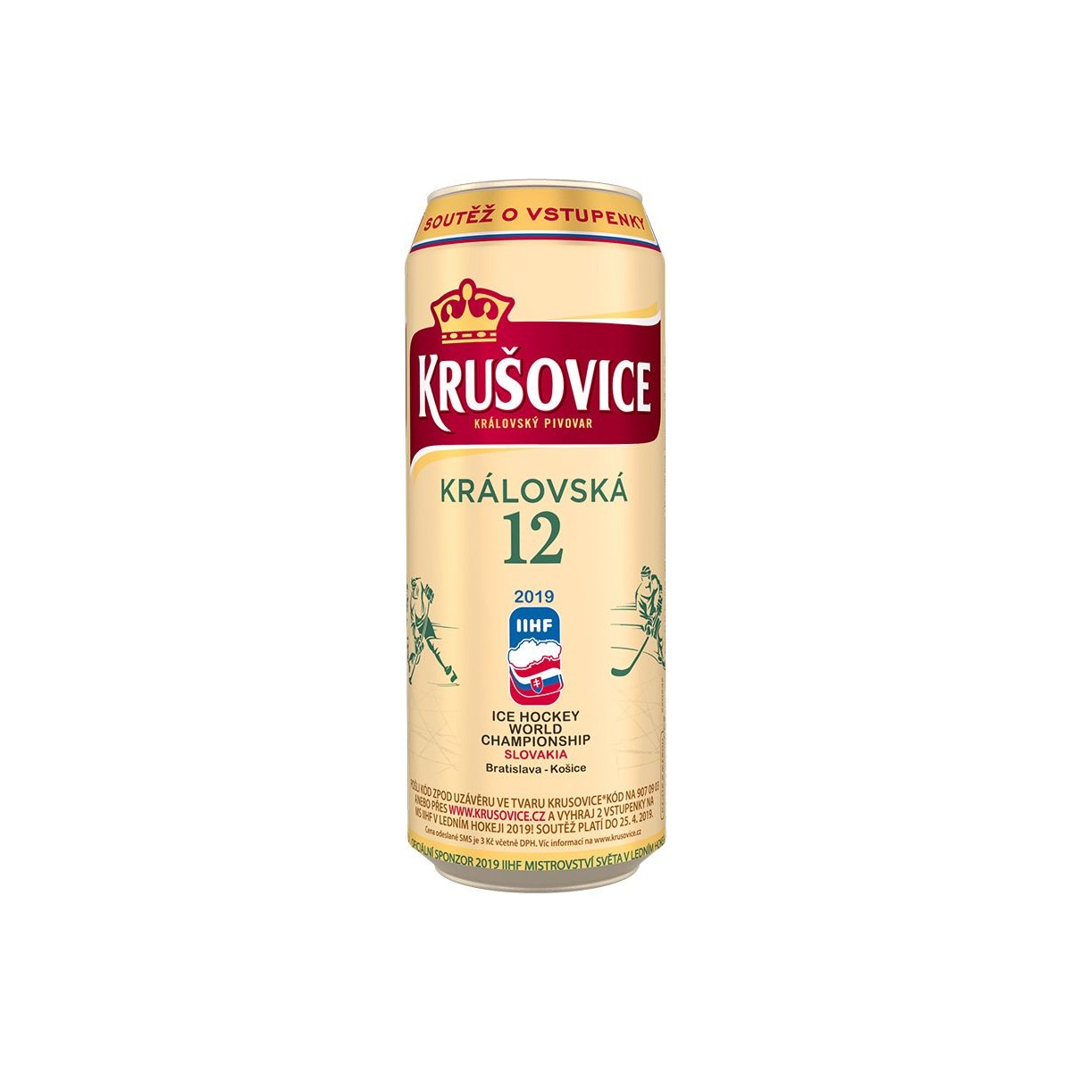 Krušovice 12 světlý ležák 0,5l - plech