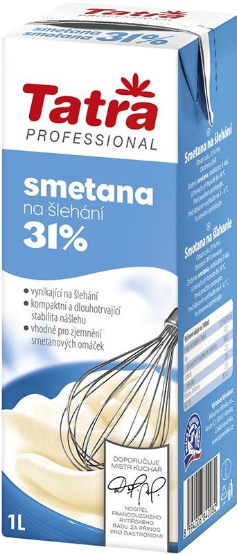 Smetana na šlehání 31% Tatra 1l