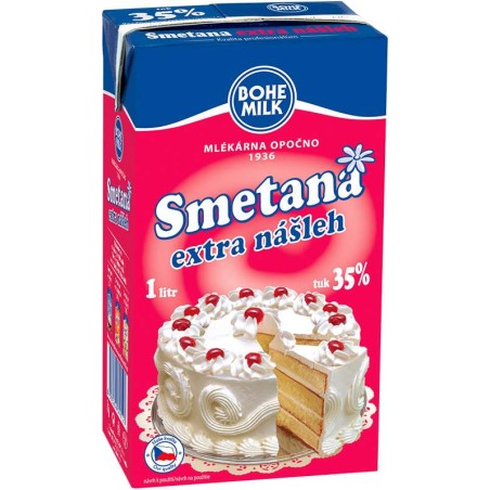 Bohemilk smetana extra nášleh 35% 1l