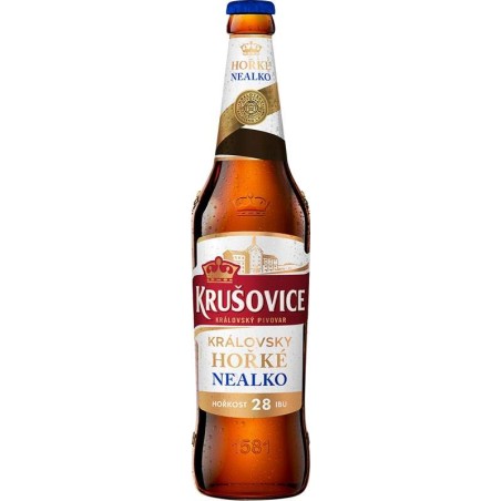 Krušovice hořké nealko 0,5l - sklo