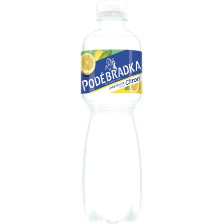 Poděbradka Citron jemně perlivá 0,5l - PET