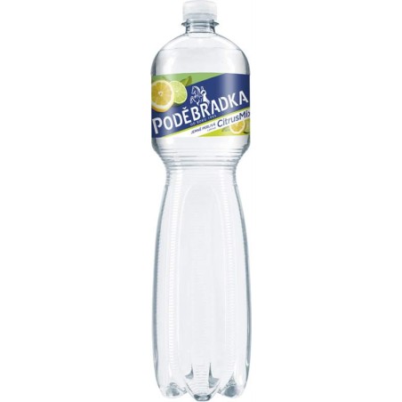 Poděbradka Citrus MIX jemně perlivá 1,5l - PET