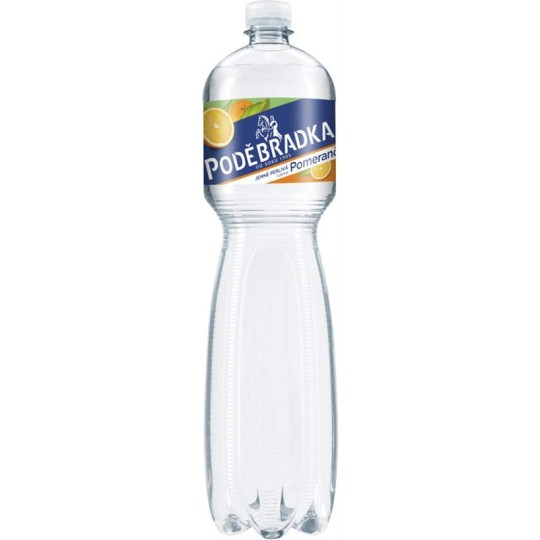 Poděbradka Pomeranč jemně perlivá 1,5l - PET