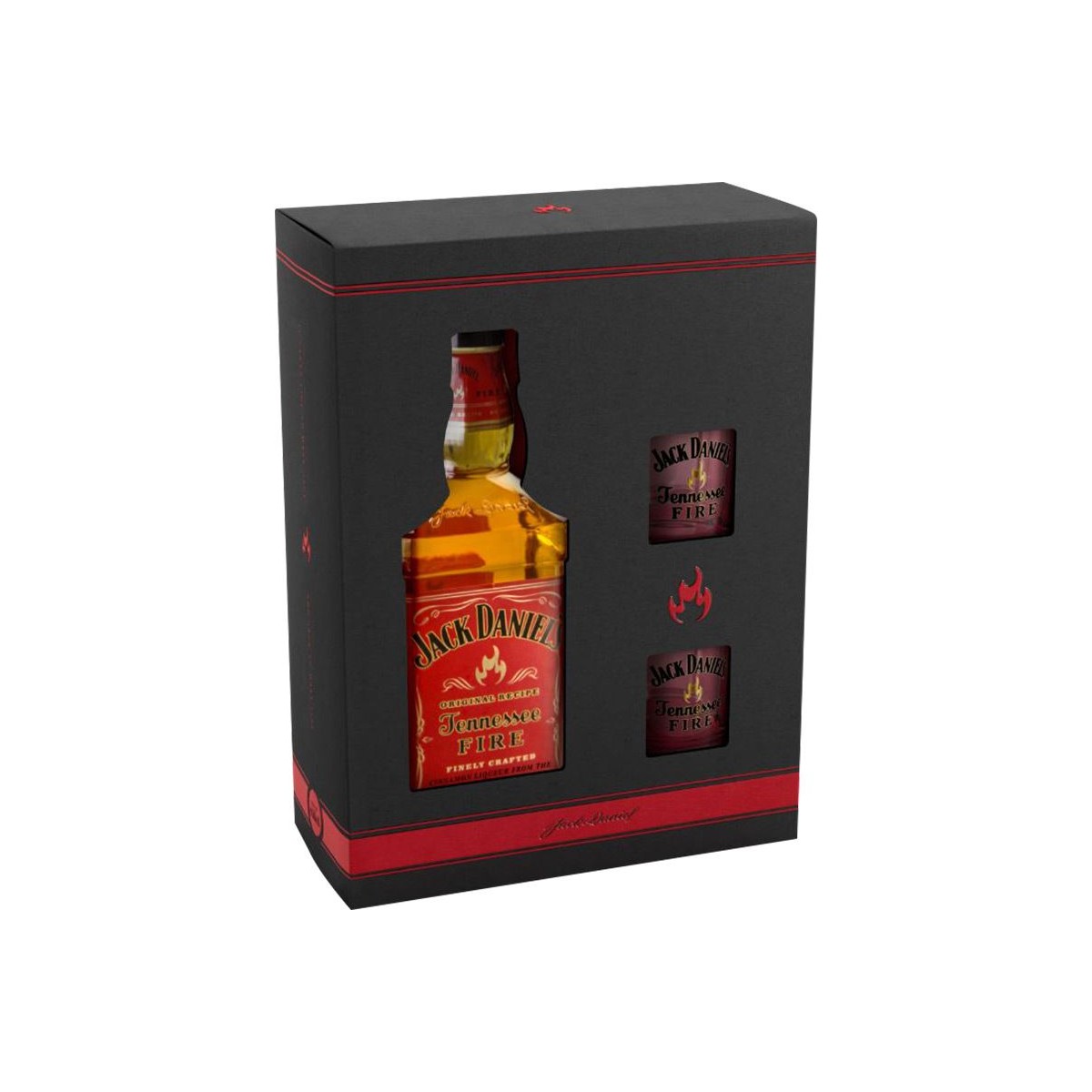 Jack Daniel's Tennessee Fire 0,7l kazeta + 2x panák