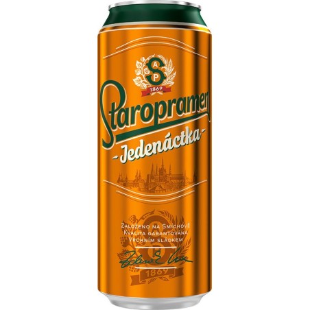 Staropramen jedenáct 0,5l - plech