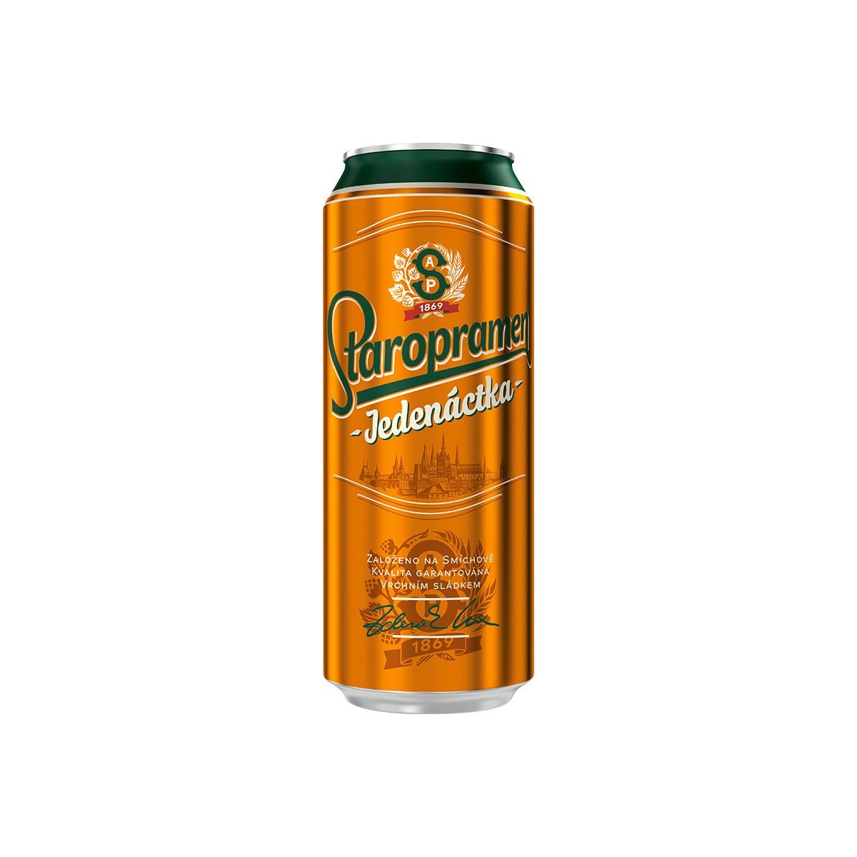 Staropramen jedenáct 0,5l - plech