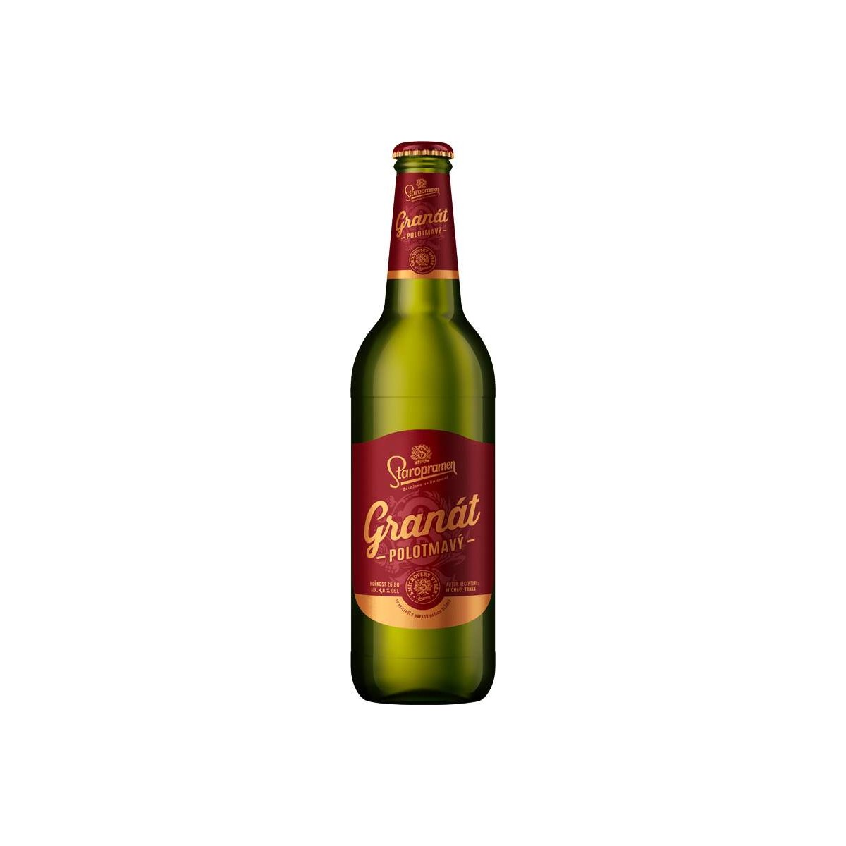 Staropramen granát 0,5l - sklo