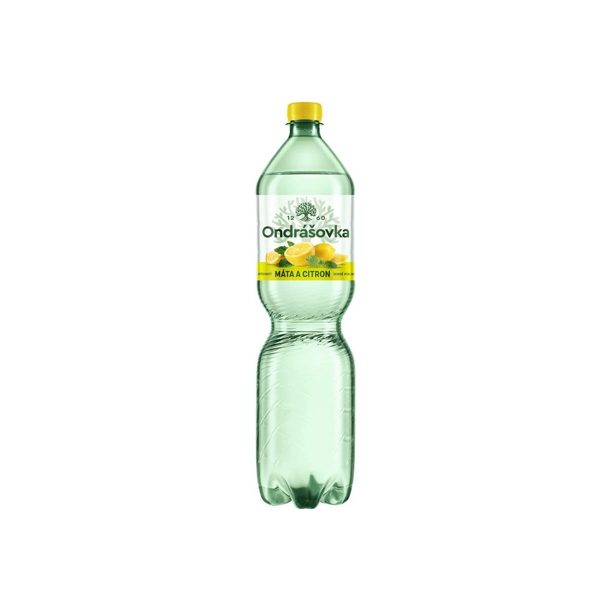 Ondrášovka máta a citron jemně perlivá 1,5l - PET