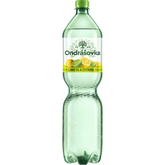 Ondrášovka limetka a citron jemně perlivá 1,5l - PET