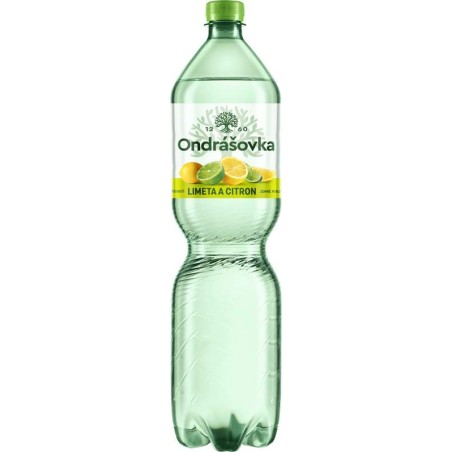 Ondrášovka limetka a citron jemně perlivá 1,5l - PET