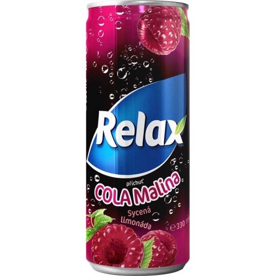 Relax Limonáda cola+malina 0,33l plech