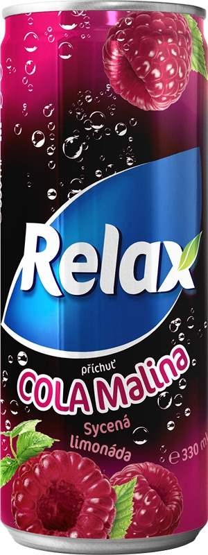 Relax Limonáda cola+malina 0,33l plech