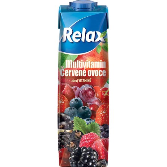 Relax multivitamin červené ovoce 1l