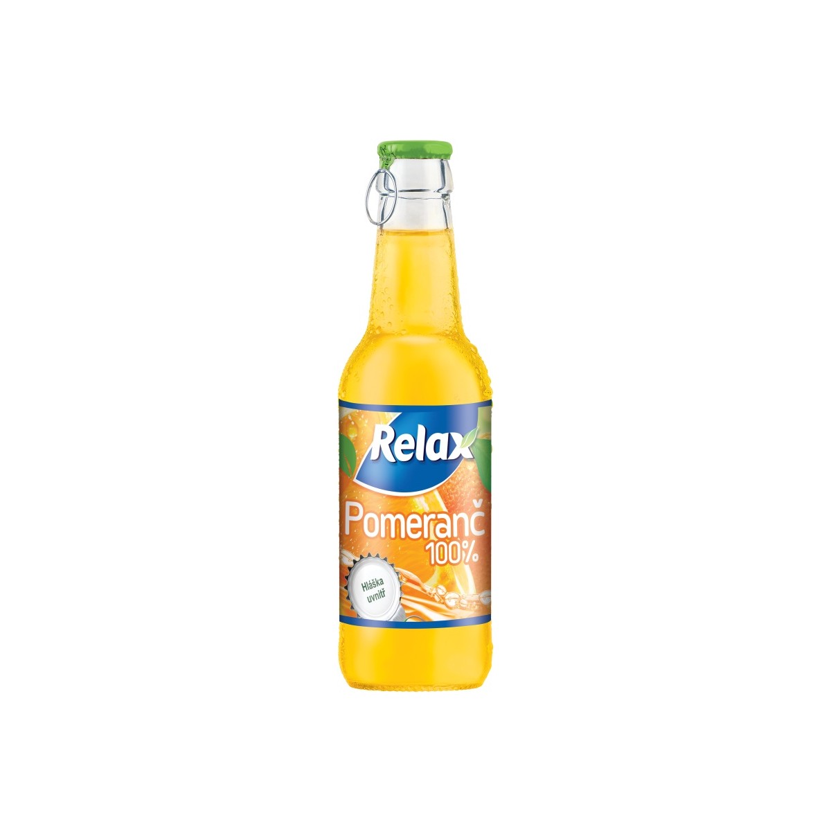 Relax Pomeranč 100% 0,25l sklo