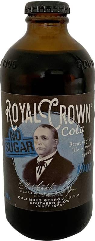Royal Crown Cola NO SUGAR 0,25l sklo