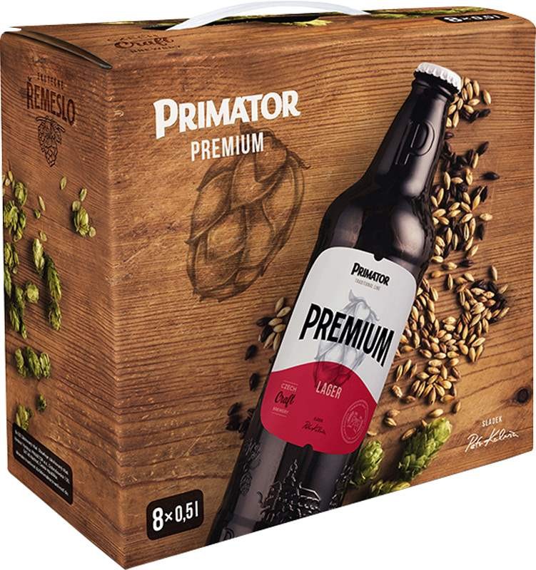 Primátor Premium multipack 8x0,5l - sklo