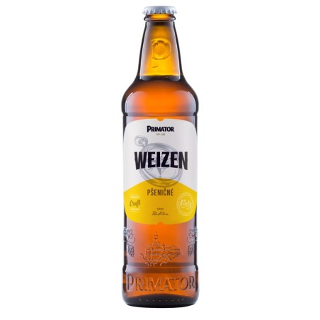 Primátor Weizen - kvasnicové pivo 0,5l - sklo