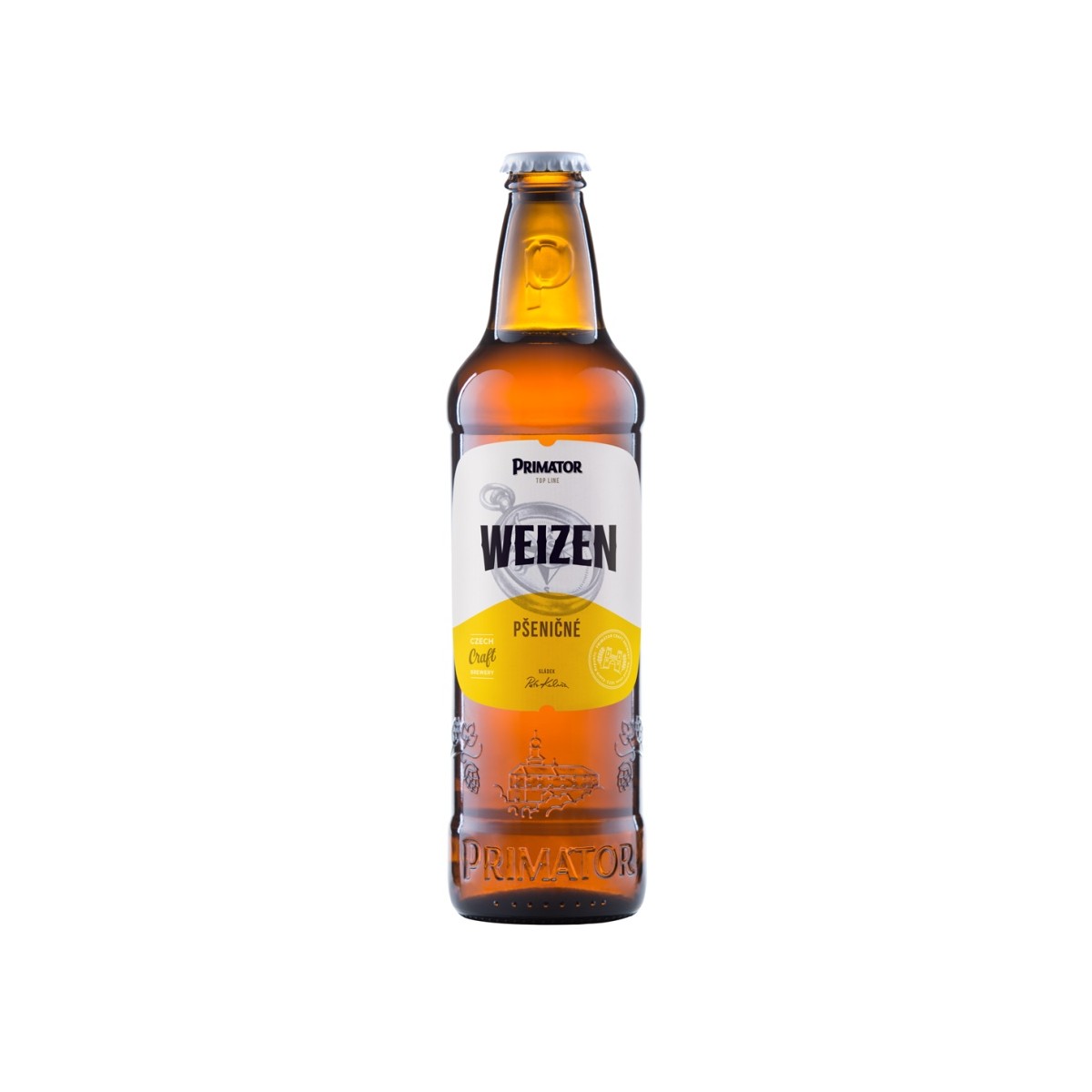Primátor Weizen - kvasnicové pivo 0,5l - sklo