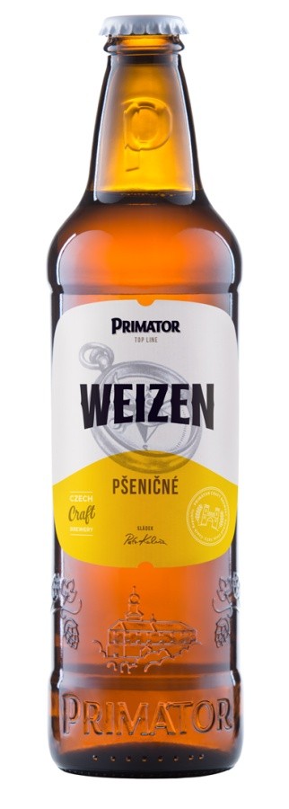Primátor Weizen - kvasnicové pivo 0,5l - sklo