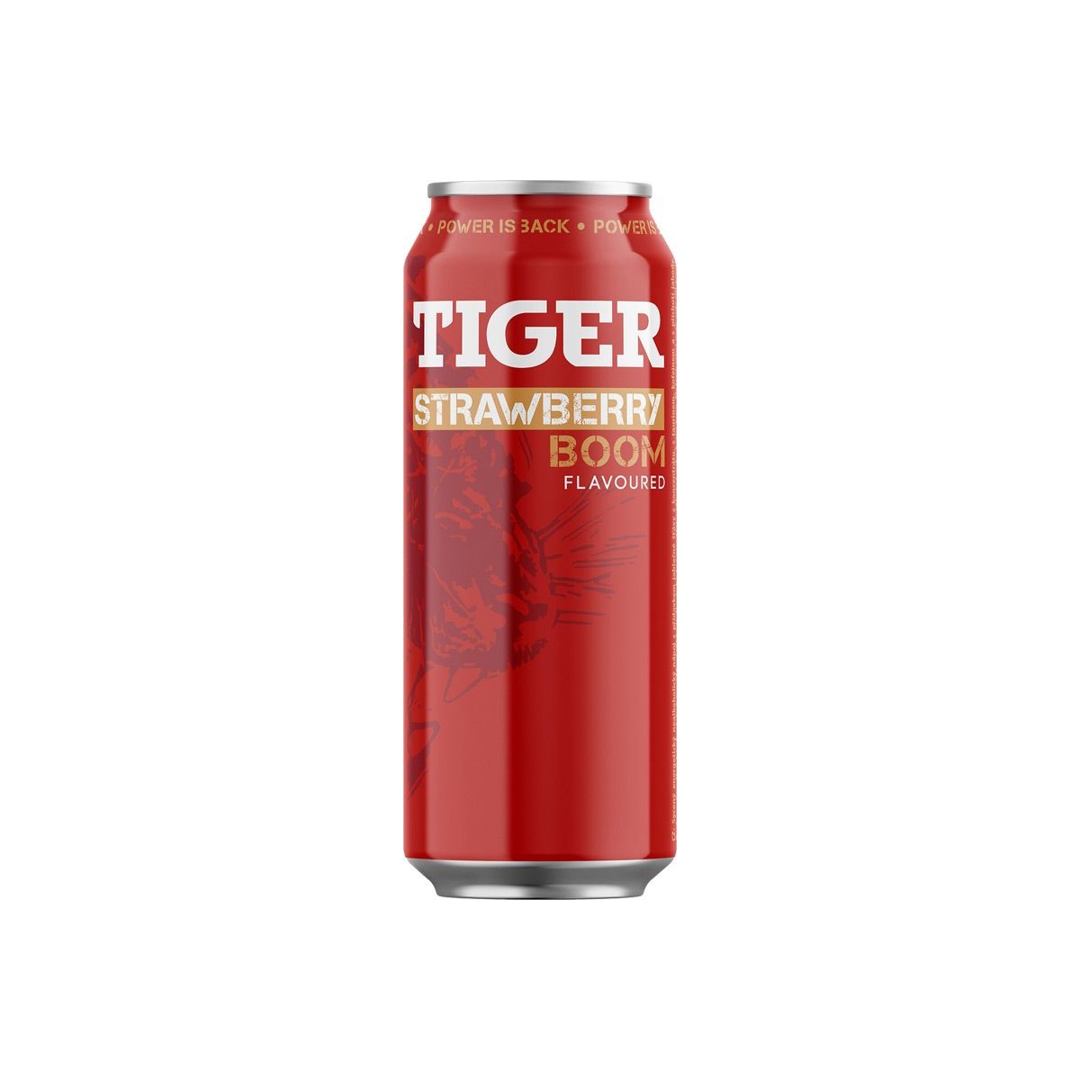 Tiger jahoda energy 0,5l plech