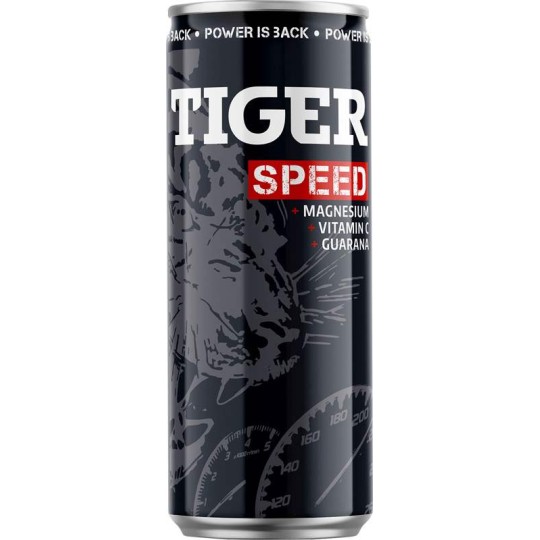 Tiger speed energy 0,25l plech