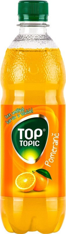 Top Topic pomeranč 0,5l - PET