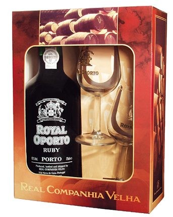 Royal Oporto Ruby 0,75l + 2 skleničky