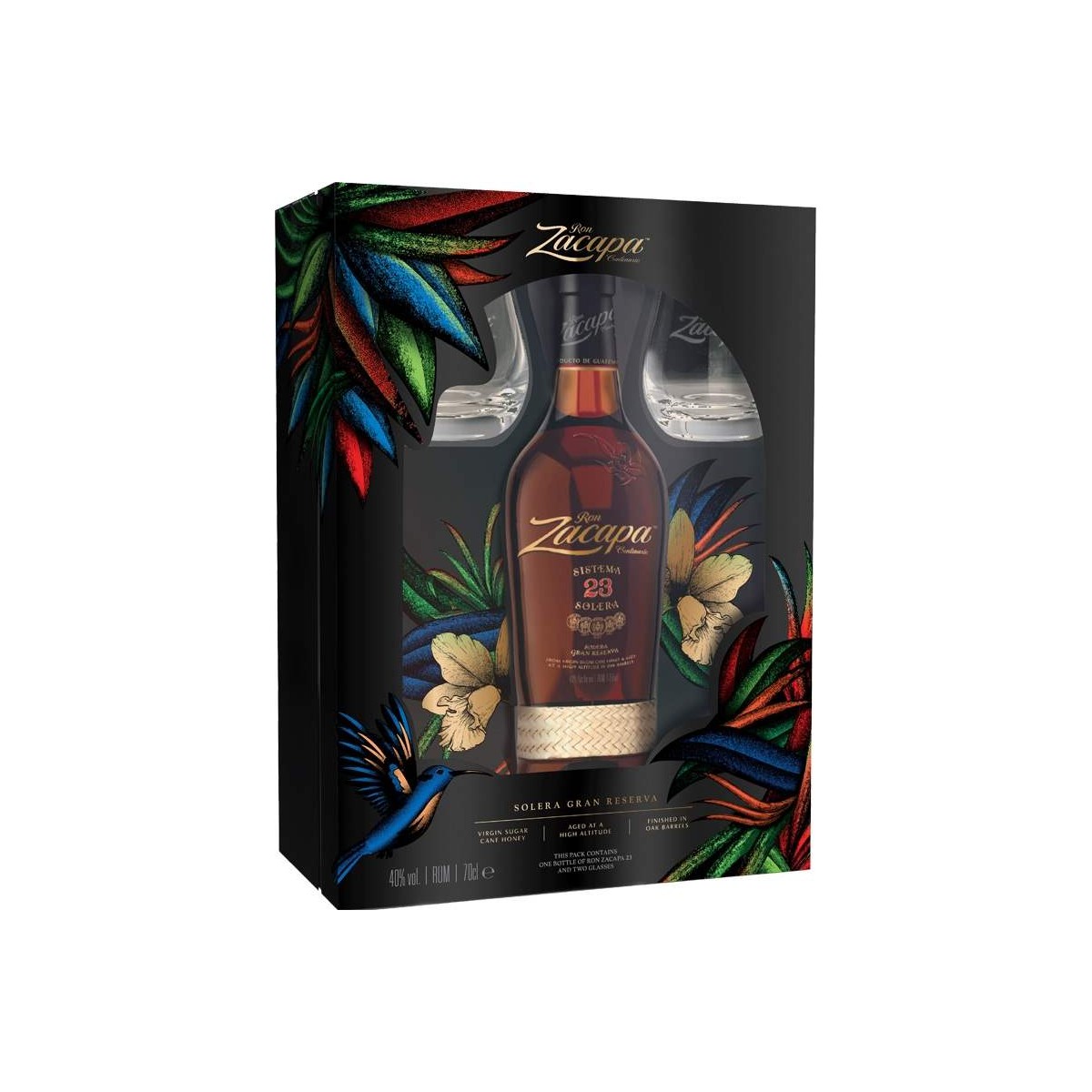 Ron Zacapa Centenario 23 Aňos 0,7l kazeta + 2x sklenička