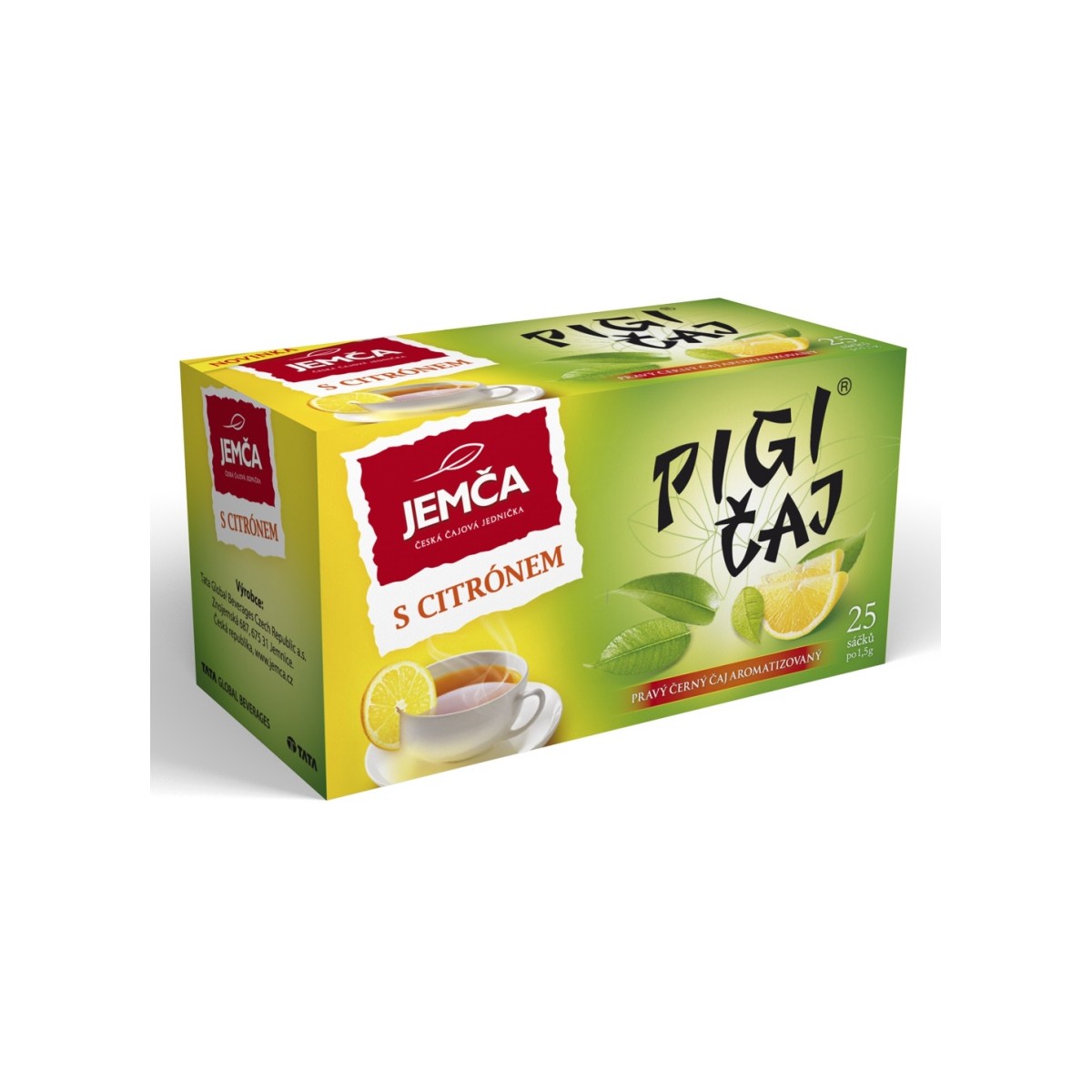 Jemča Pigi čaj s citronem 25x1,5g