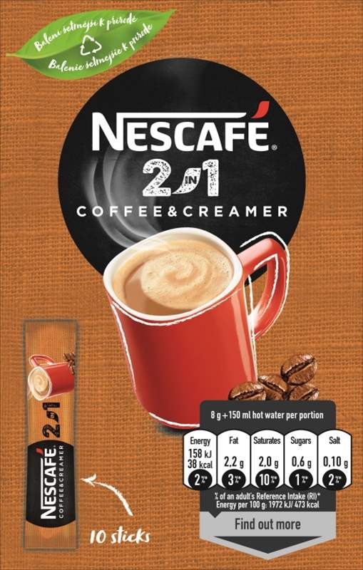 NESCAFÉ 2v1 Coffee&Creamer 10x8g