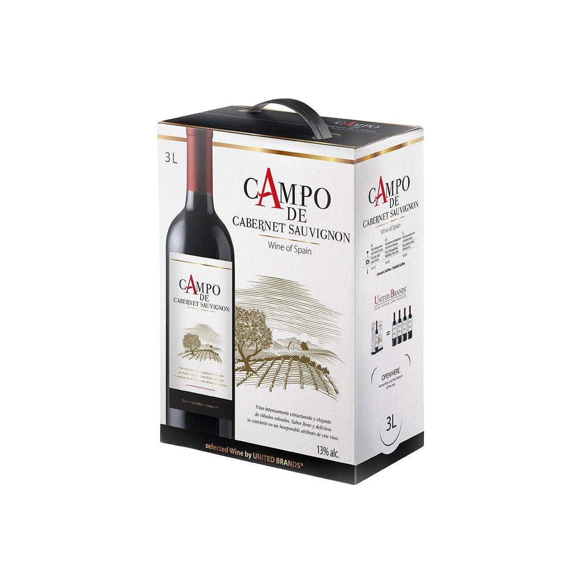 Cabernet Sauvignon 3l box - Campo de Chile