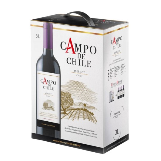 Merlot 3l box - Campo de Chile