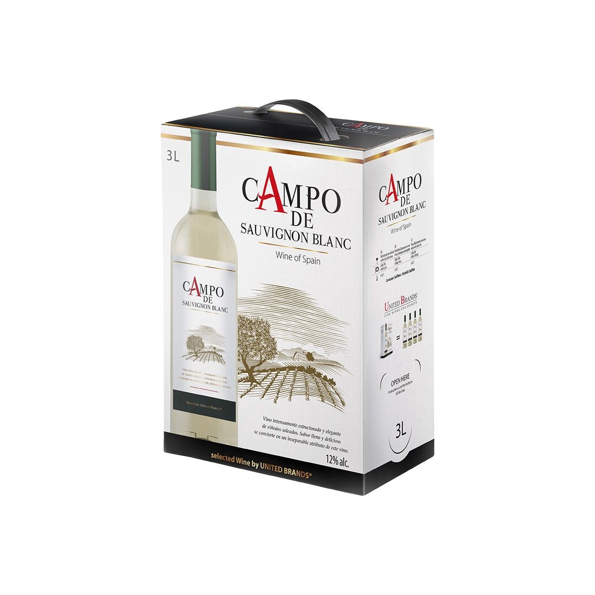 Sauvignon Blanc 3l box - Campo