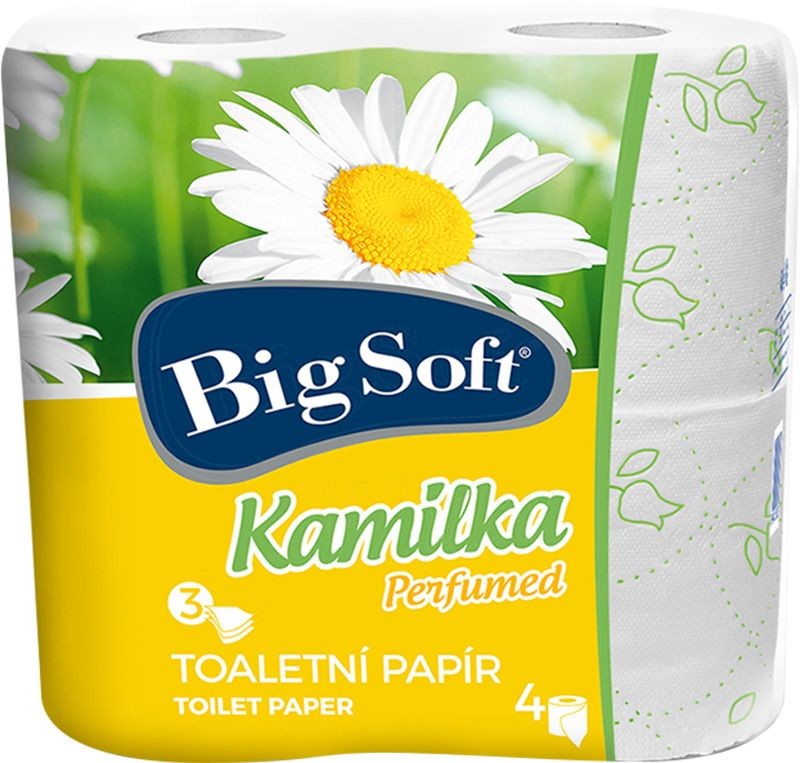 Toaletní papír Big Soft Kamilka 3vr. 4ks