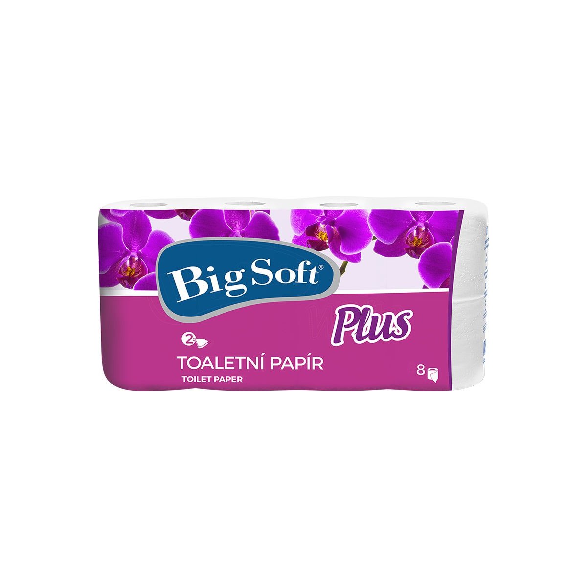 Toaletní papír Big Soft Plus 2vr. 8ks
