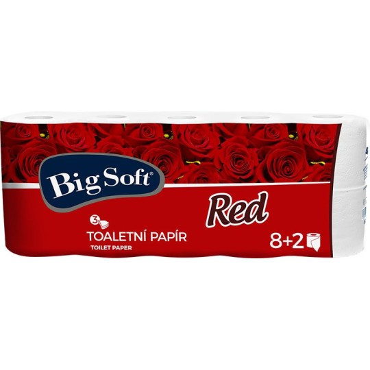 Toaletní papír Big Soft Red 3vr. 8+2ks