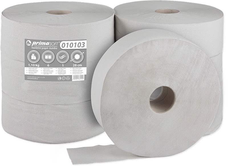 Toaletní papír Jumbo šedý 1vr. 6x280mm
