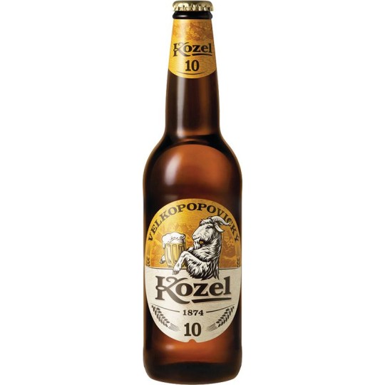 Velkopopovický Kozel světlý 0,5l - sklo