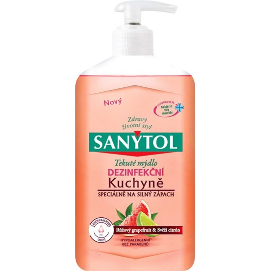 Tekuté mýdlo dezinfekční Grapefruit & Limetka 250ml - Sanytol