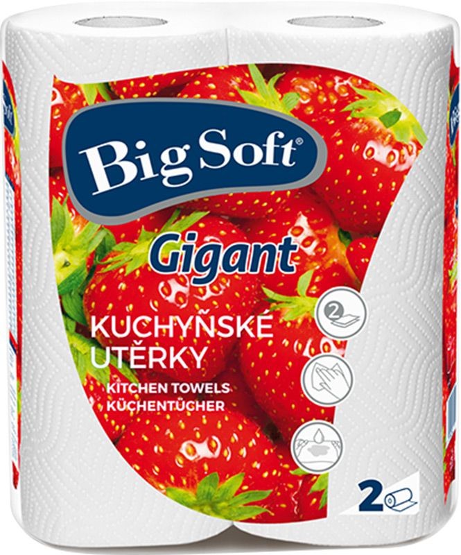 Kuchyňské utěrky Big Soft gigant 2x80