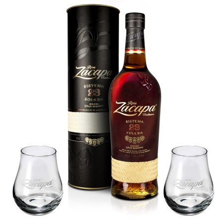 Ron Zacapa Centenario 23 Aňos 0,7l + 2x sklenička