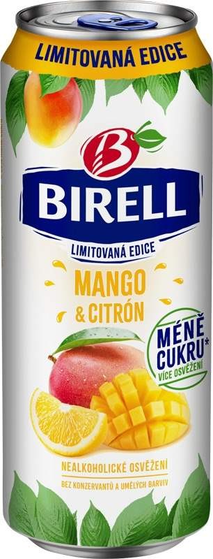 Birell Mango & citron 0,5l - plech