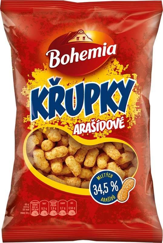 Křupky arašídové 100g Bohemia