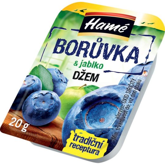 Džem borůvka & jablko 20g - Hamé